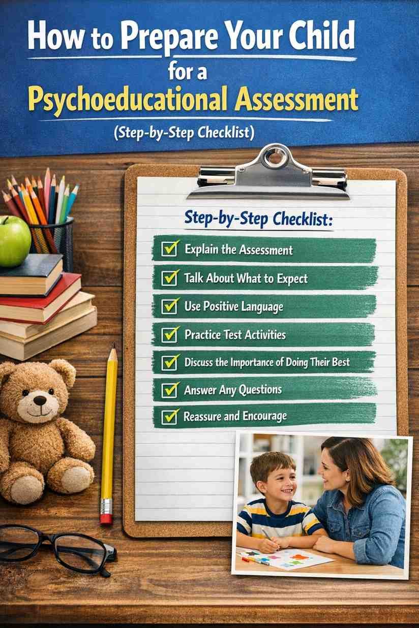 How to Prepare Your Child for a Psychoeducational Assessment (Step-by-Step Checklist) 