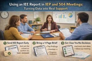 Using an IEE Report in IEP and 504 Meetings: Turning Data into Real Support